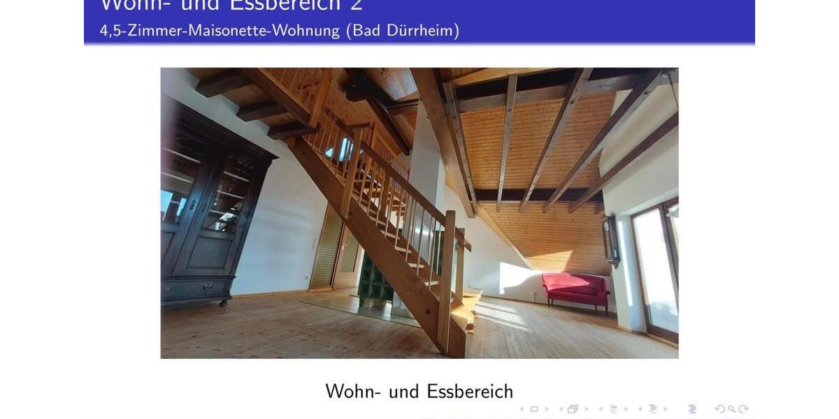 Maisonettenwohnung Bad Dürrheim - 4.5 Zimmer, 148 m&sup2;, 335.000&euro; | Angebot:24652716