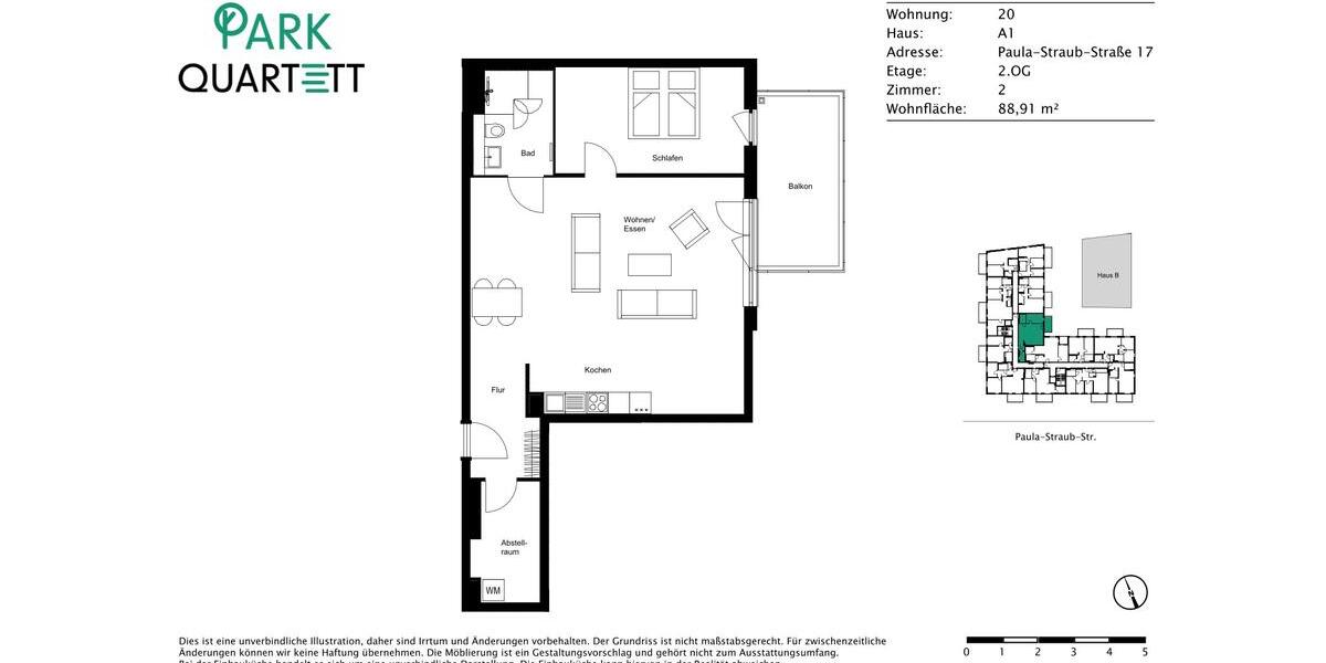 Etagenwohnung Villingen-Schwenningen Kopsbühl - 2 Zimmer, 88 m&sup2;, 975&euro; | Angebot:23526431