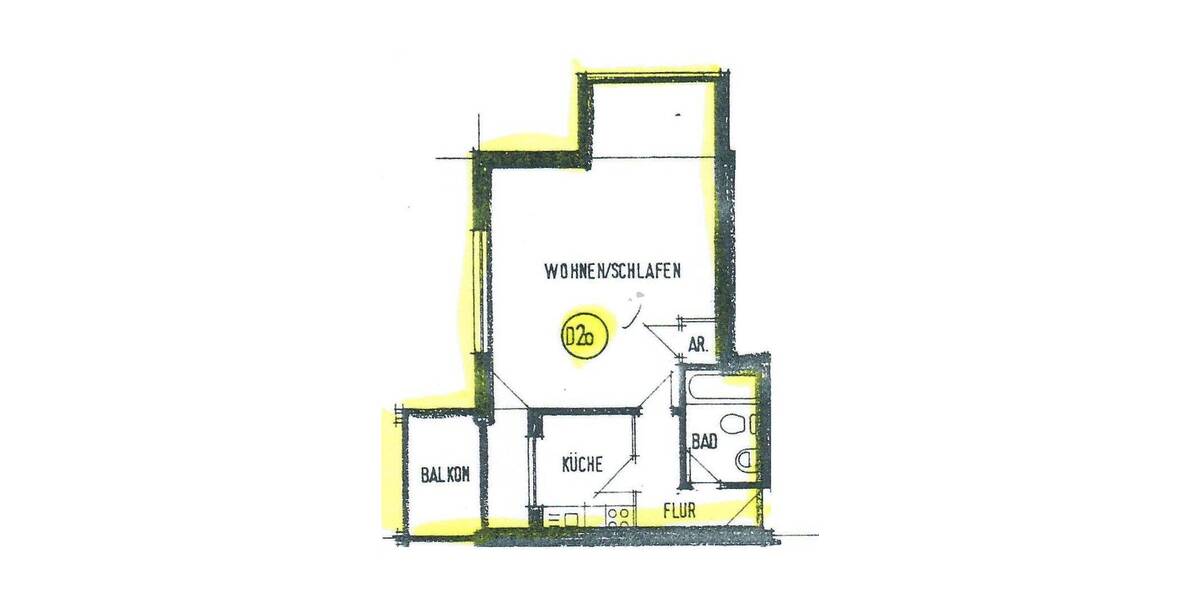 Etagenwohnung Spaichingen - 2 Zimmer, 53 m&sup2;, 135.000&euro; | Angebot:25774760