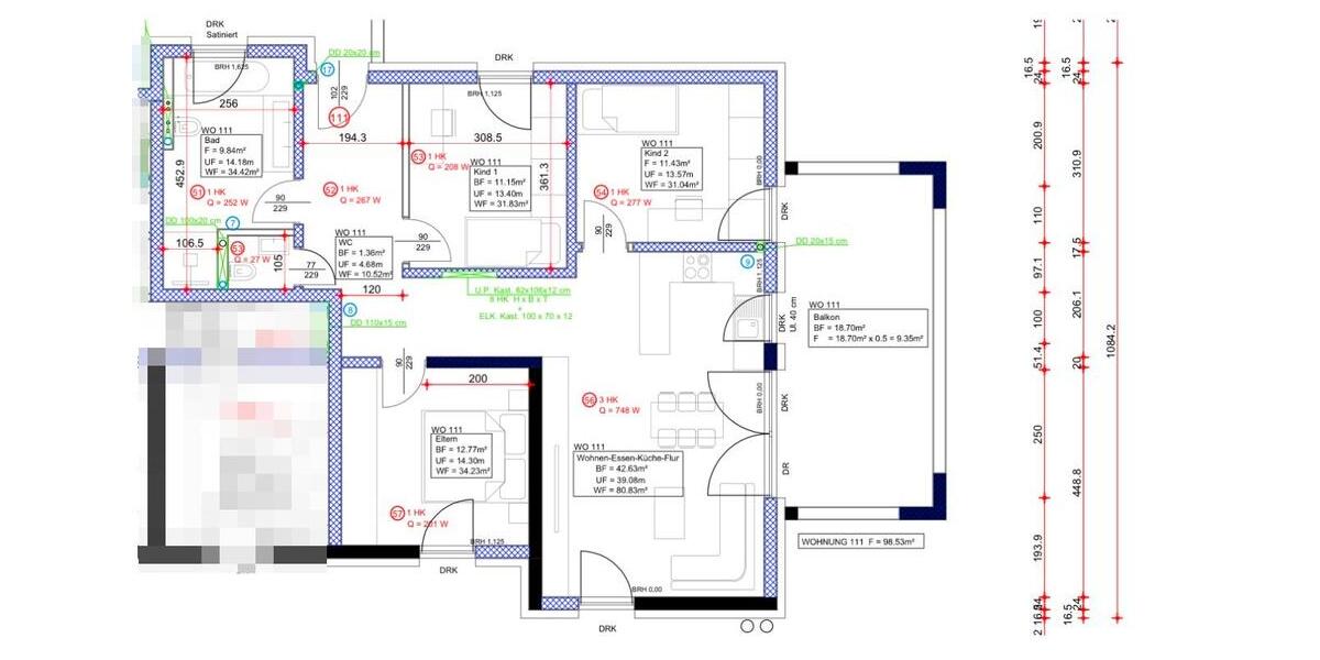 Etagenwohnung Tuttlingen - 4 Zimmer, 99 m&sup2;, 380.000&euro; | Angebot:25998854