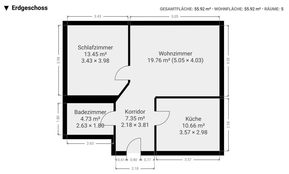 Erdgeschoßwohnung Bad Dürrheim - 2.5 Zimmer, 71 m&sup2;, 150.000&euro; | Angebot:23580252