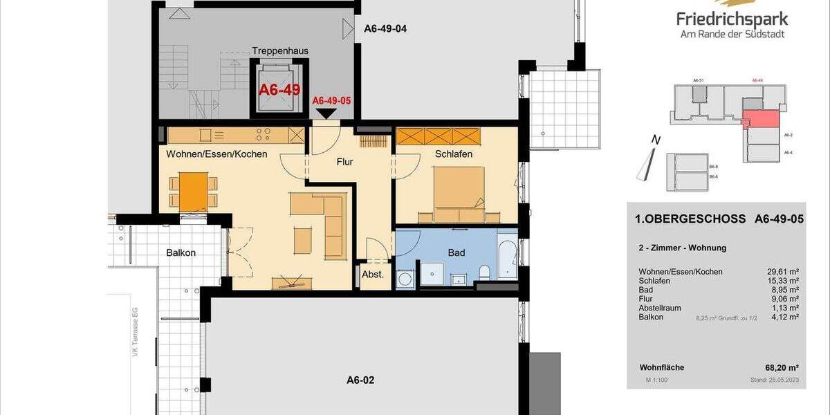 Etagenwohnung Villingen-Schwenningen Villingen - 2 Zimmer, 68 m&sup2;, 352.300&euro; | Angebot:25701417