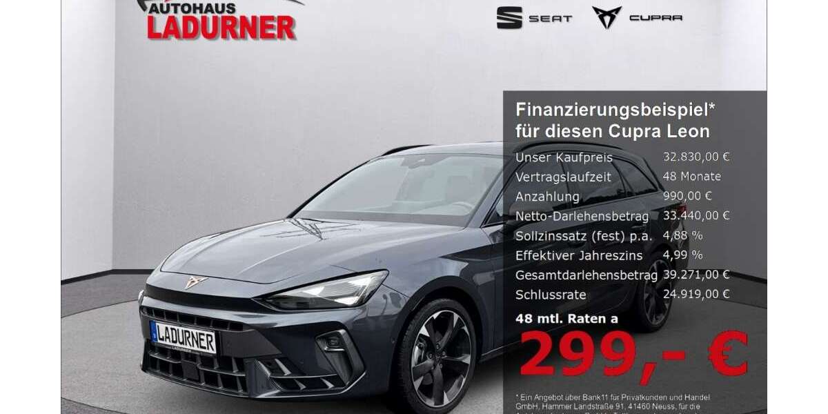 Cupra Leon 3.600 km 32.830 &euro; Tuttlingen 78532