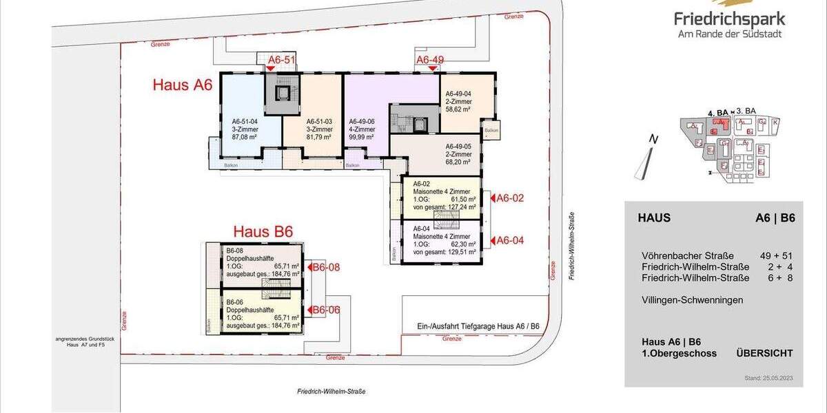 Etagenwohnung Villingen-Schwenningen Villingen - 2 Zimmer, 68 m&sup2;, 352.300&euro; | Angebot:25701417