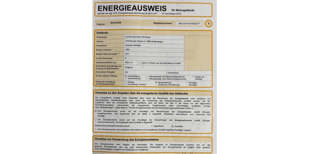 Mehrfamilienhaus, Wohnhaus Wellendingen - 1.000.000&euro; | Angebot:25447520