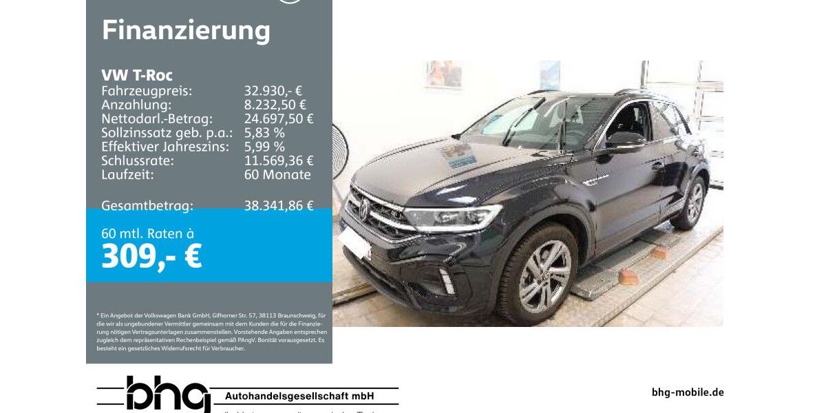 VW T-Roc 9.252 km 32.230 &euro; Rottweil 78628