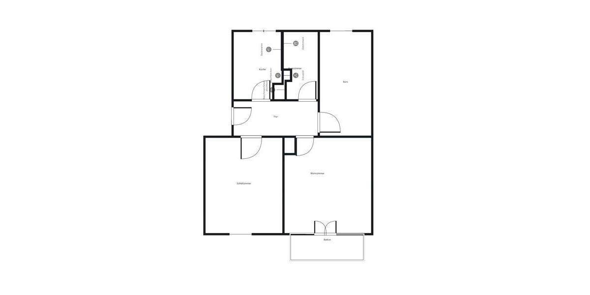 Etagenwohnung Villingen-Schwenningen Kopsbühl - 3 Zimmer, 57 m&sup2;, 598&euro; | Angebot:25978040
