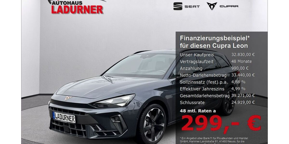 Cupra Leon 3.600 km 32.830 &euro; Tuttlingen 78532