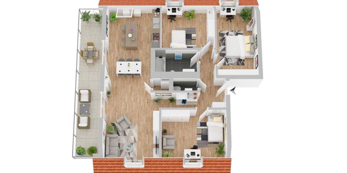 Etagenwohnung Titisee-Neustadt Neustadt - 4 Zimmer, 112 m&sup2;, 590.000&euro; | Angebot:25730139