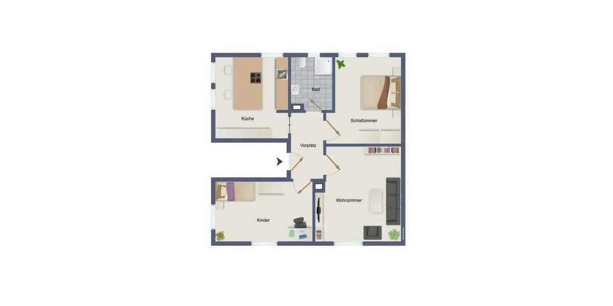 Etagenwohnung Tuttlingen - 3 Zimmer, 75 m&sup2;, 235.000&euro; | Angebot:25723807