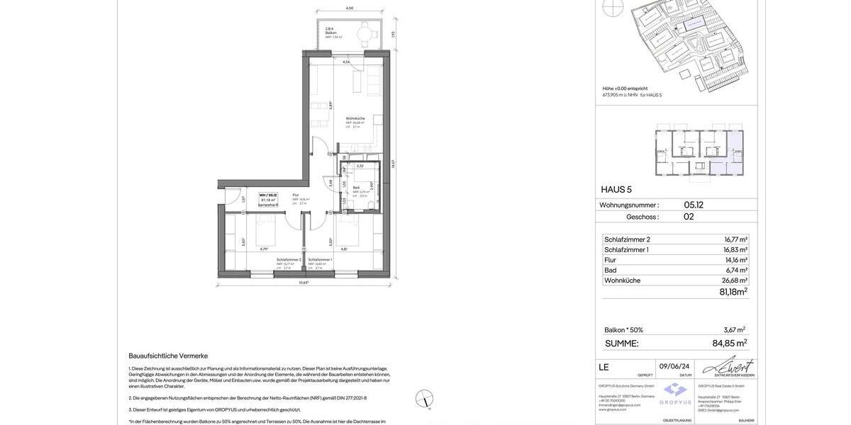 Etagenwohnung Immendingen - 3 Zimmer, 85 m&sup2;, 1.210&euro; | Angebot:25454865