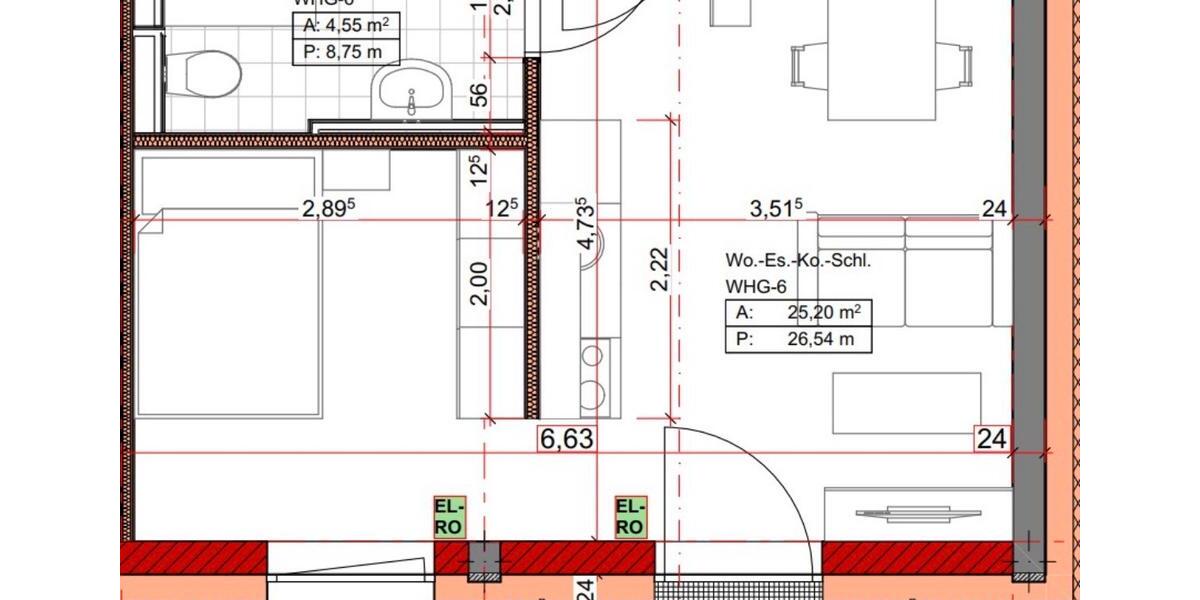 Etagenwohnung Tuttlingen - 2 Zimmer, 35 m&sup2;, 690&euro; | Angebot:25998790