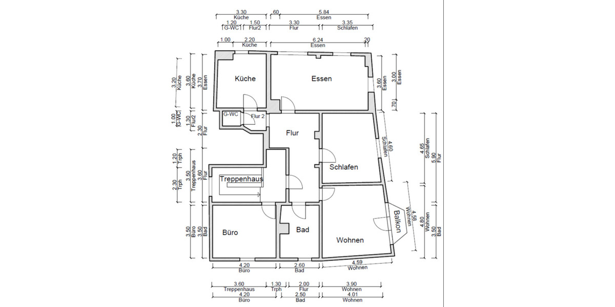 Etagenwohnung Tuttlingen - 4 Zimmer, 114 m&sup2;, 240.000&euro; | Angebot:24688294