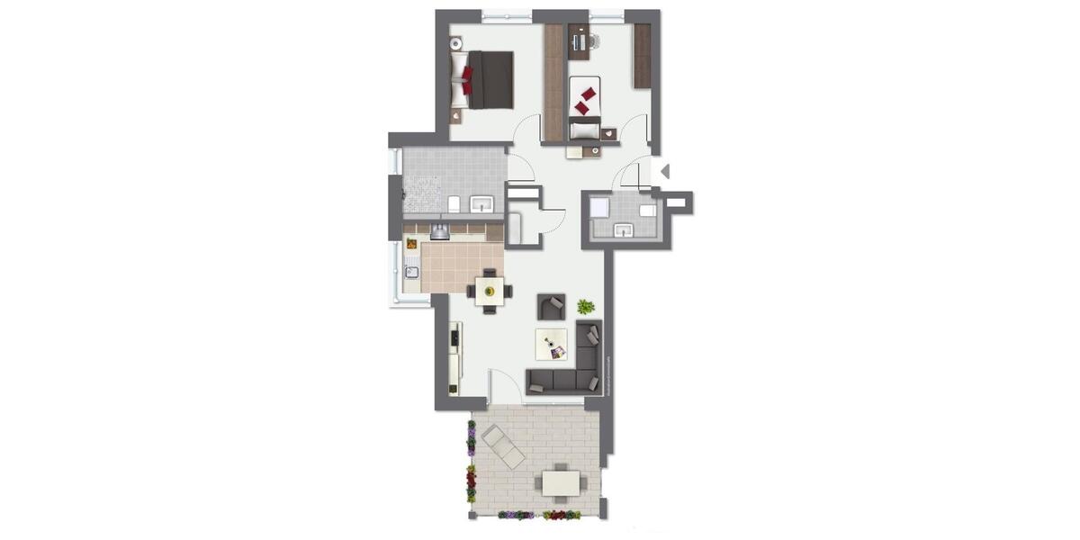 Etagenwohnung Oberndorf am Neckar - 3.5 Zimmer, 83 m&sup2;, 1.080&euro; | Angebot:24919351