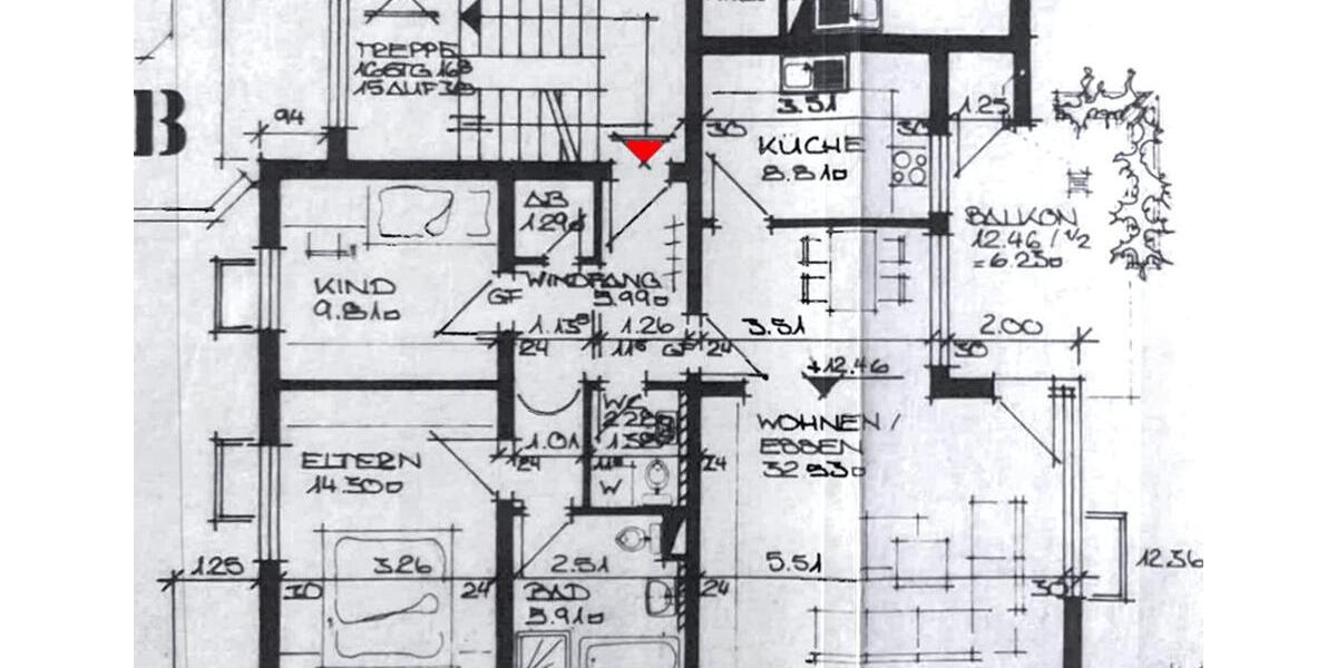 Etagenwohnung Rottweil - 3.5 Zimmer, 86 m&sup2;, 219.000&euro; | Angebot:27088375