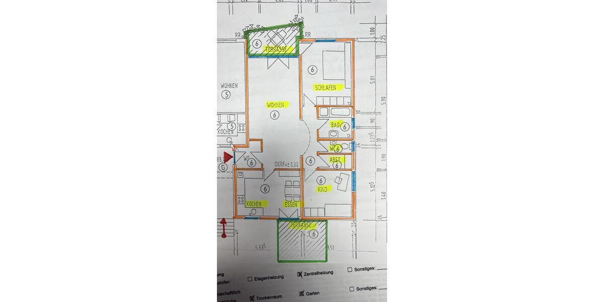 Etagenwohnung Aldingen - 3.5 Zimmer, 99 m&sup2;, 1.170&euro; | Angebot:26619588