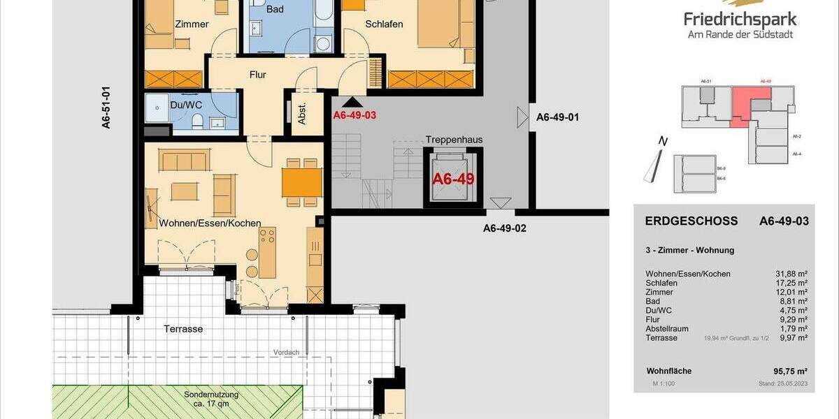 Etagenwohnung Villingen-Schwenningen Villingen - 3 Zimmer, 95 m&sup2;, 458.200&euro; | Angebot:25746130