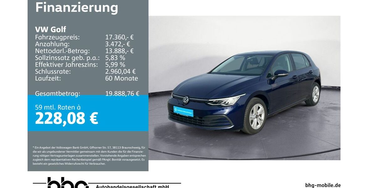 VW Golf 75.118 km 17.360 &euro; Rottweil 78628