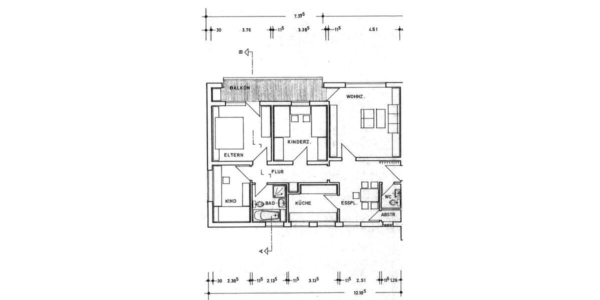 Erdgeschoßwohnung Gosheim - 4 Zimmer, 89 m&sup2;, 840&euro; | Angebot:25422671