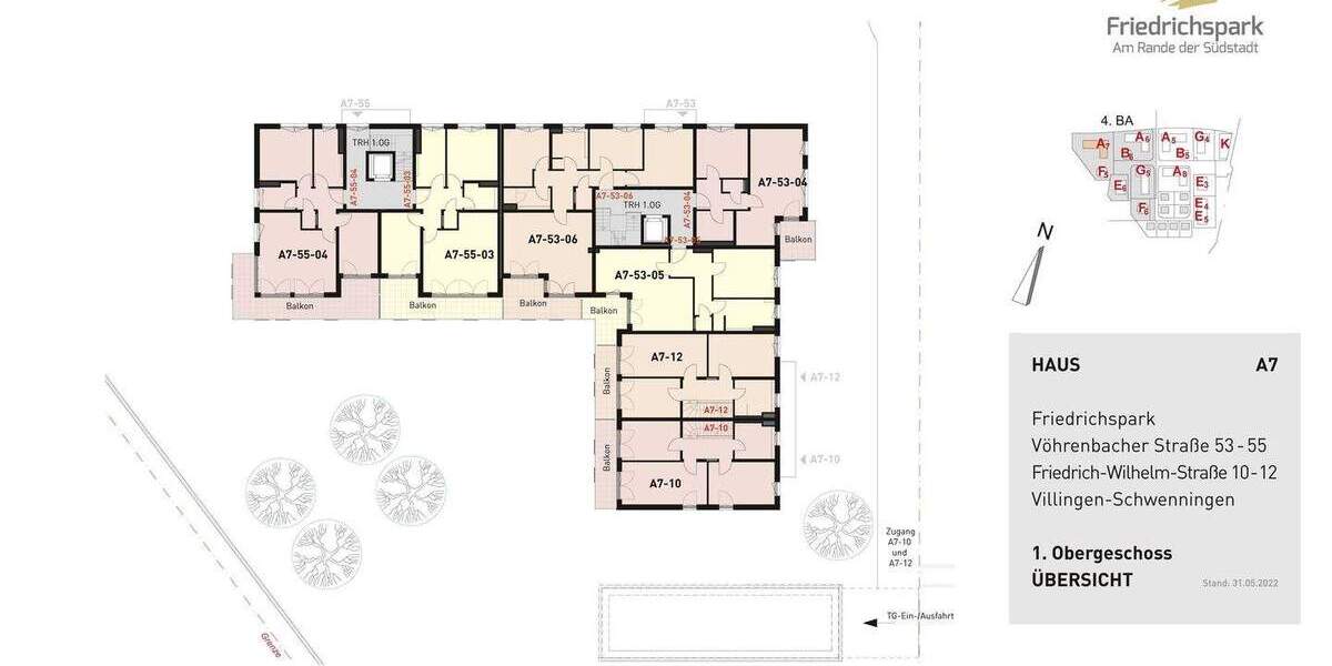 Etagenwohnung Villingen-Schwenningen Villingen - 4 Zimmer, 100 m&sup2;, 518.460&euro; | Angebot:25802028