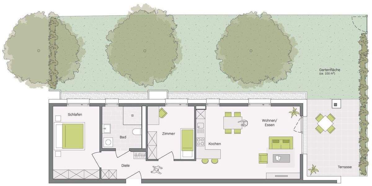 Etagenwohnung Aldingen - 3 Zimmer, 81 m&sup2;, 403.700&euro; | Angebot:25732032