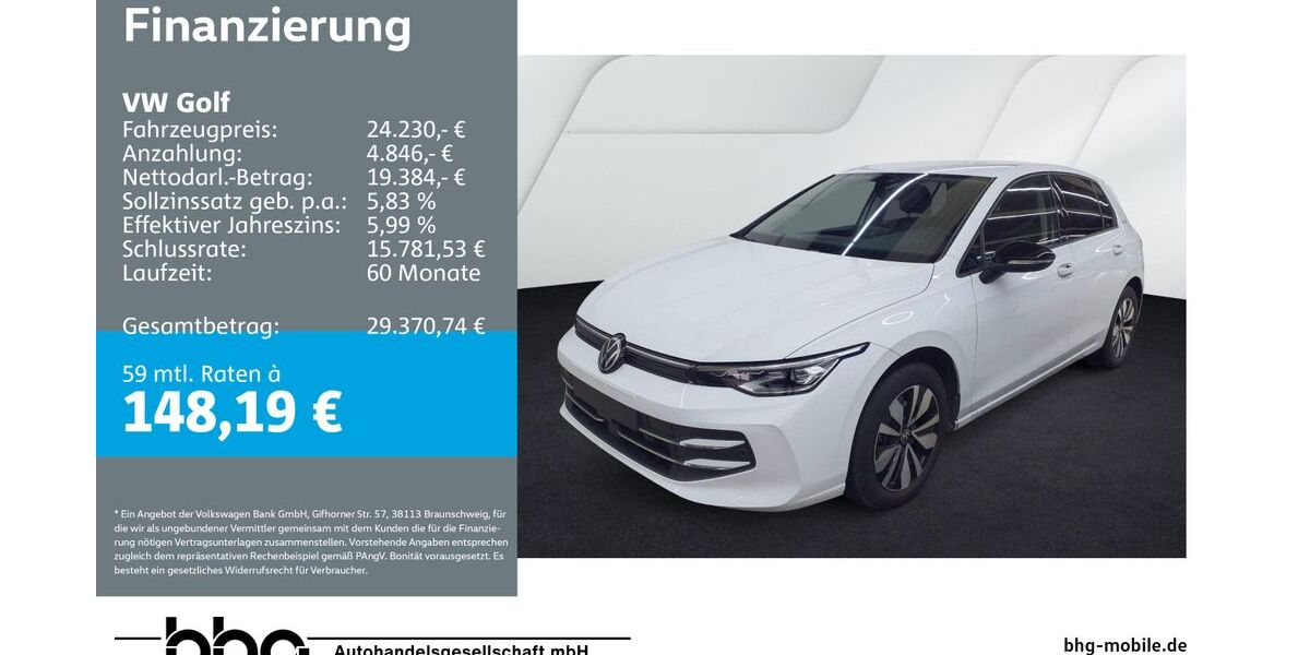 VW Golf 24.973 km 23.860 &euro; Rottweil 78628