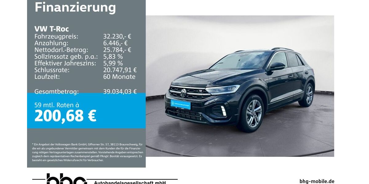 VW T-Roc 9.252 km 32.230 &euro; Rottweil 78628
