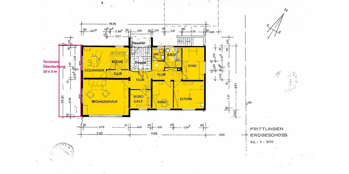 Etagenwohnung Frittlingen - 6 Zimmer, 145 m&sup2;, 950&euro; | Angebot:25446938