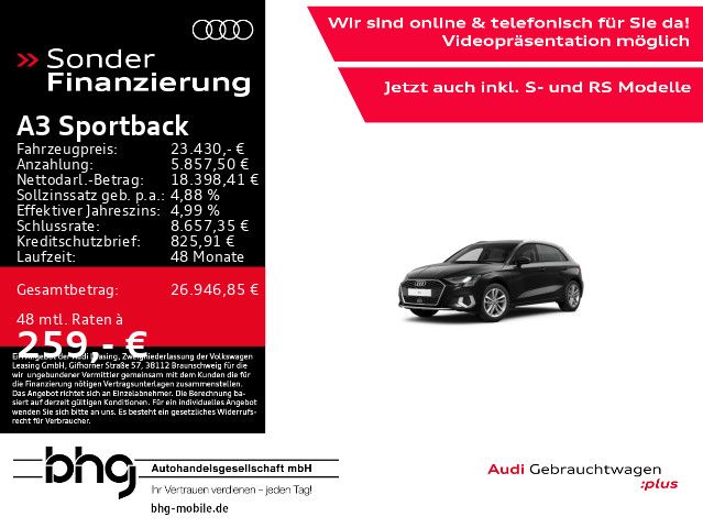 Audi A3 39.486 km 23.430 &euro; Rottweil 78628