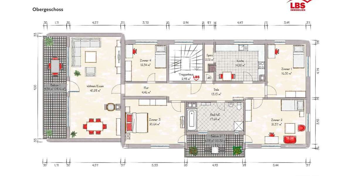 Etagenwohnung Löffingen - 5 Zimmer, 165 m&sup2;, 285.000&euro; | Angebot:24456830