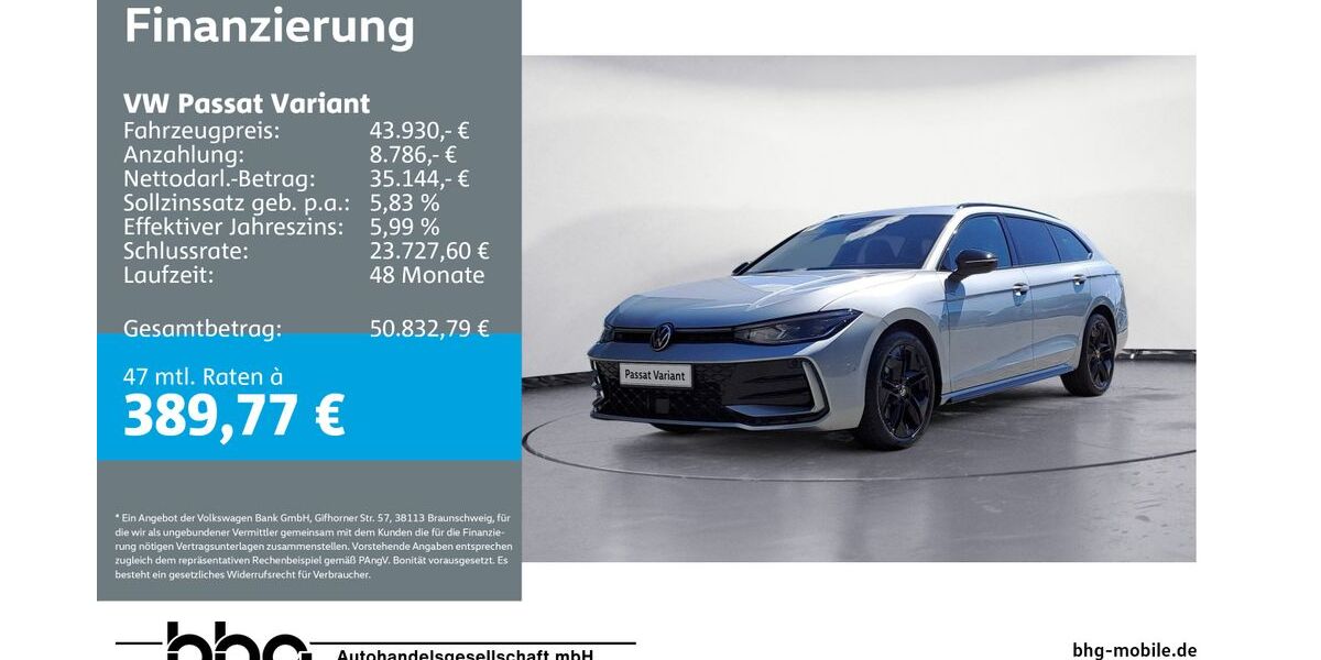 VW Passat Variant 11.781 km 43.930 &euro; Rottweil 78628