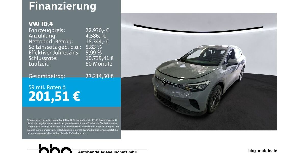 VW ID.4 36.596 km 22.930 &euro; Rottweil 78628
