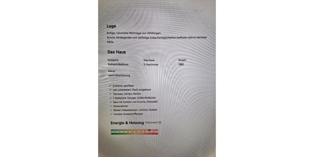 Reihenhaus Villingen-Schwenningen Schwenningen - 6.5 Zimmer, 118 m&sup2;, 365.000&euro; | Angebot:25658584