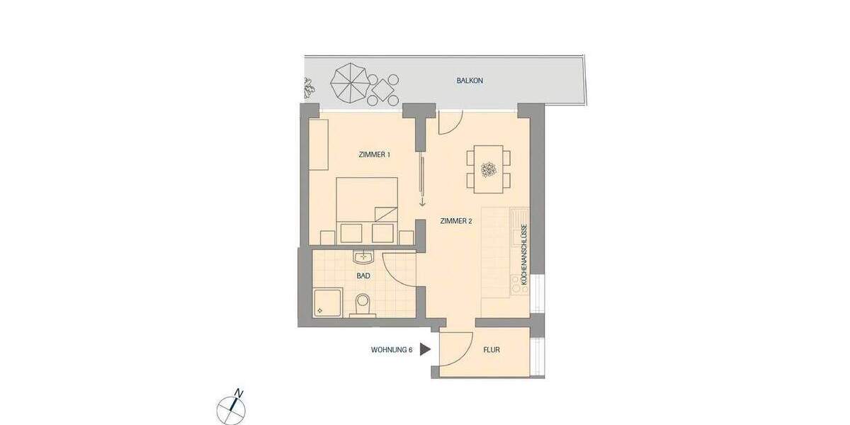 Etagenwohnung Titisee-Neustadt Titisee - 2 Zimmer, 43 m&sup2;, 199.500&euro; | Angebot:25726484