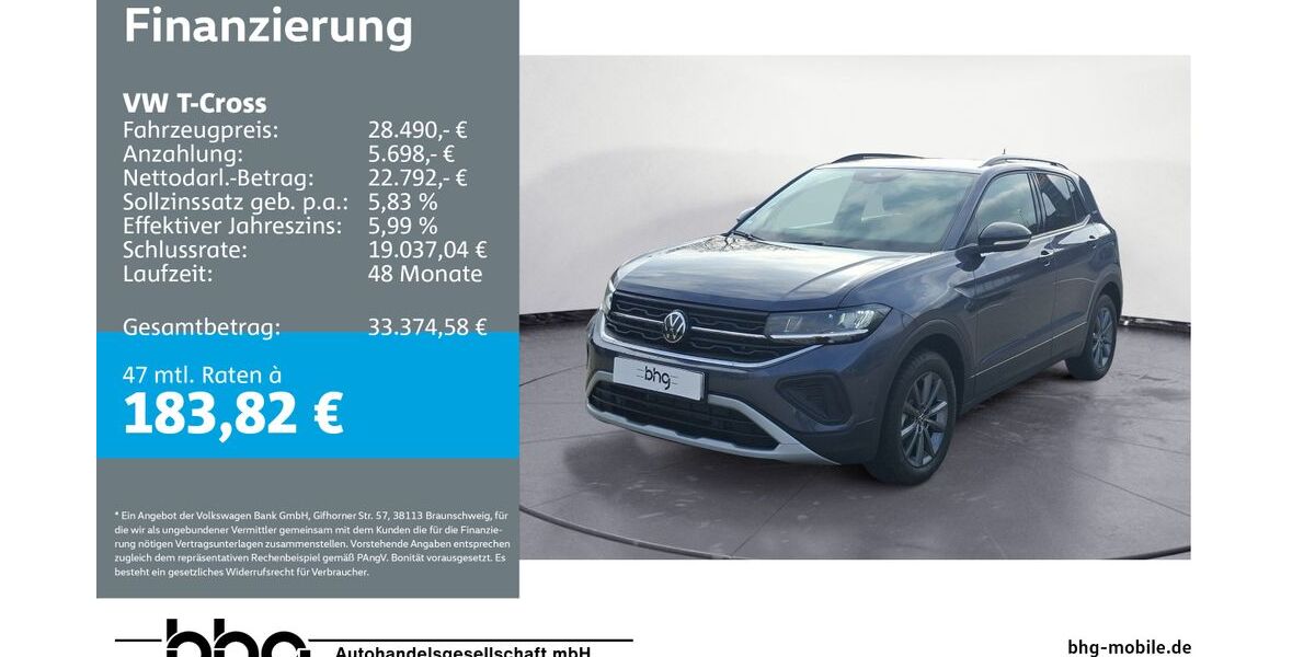 VW T-Cross 1.057 km 28.490 &euro; Rottweil 78628