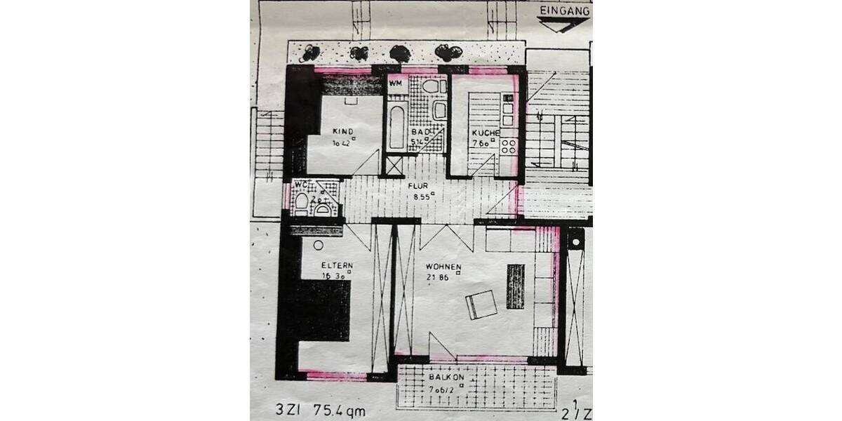 Etagenwohnung Tuttlingen - 3 Zimmer, 75 m&sup2;, 249.000&euro; | Angebot:25739358