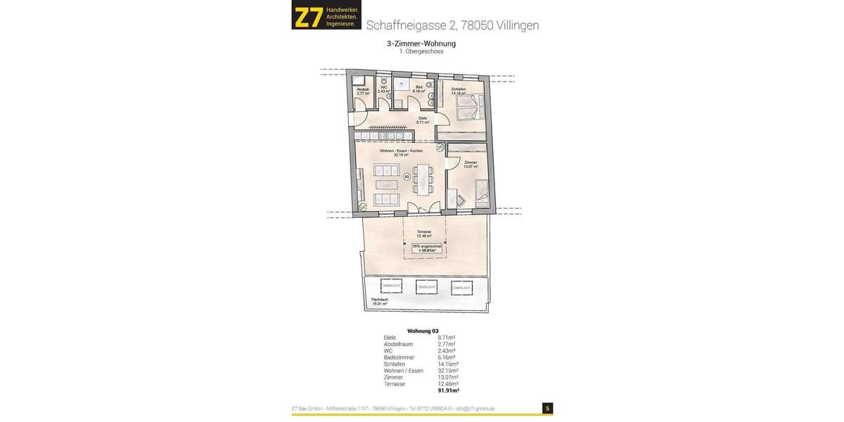 Etagenwohnung Villingen-Schwenningen Villingen - 3 Zimmer, 477.932&euro; | Angebot:25666416