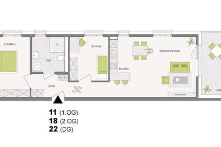 Wohnung Aldingen - 3 Zimmer, 78 m&sup2;, 394.600&euro; | Angebot:23136618