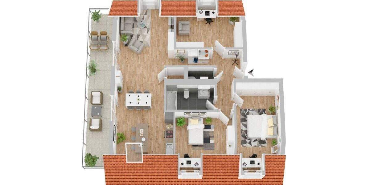 Etagenwohnung Titisee-Neustadt Neustadt - 4 Zimmer, 113 m&sup2;, 597.000&euro; | Angebot:25671475