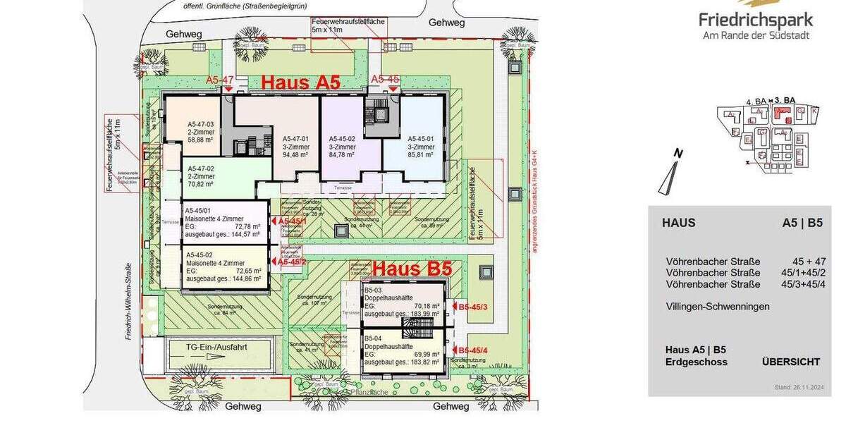 Etagenwohnung Villingen-Schwenningen Villingen - 3 Zimmer, 85 m&sup2;, 463.500&euro; | Angebot:25701428
