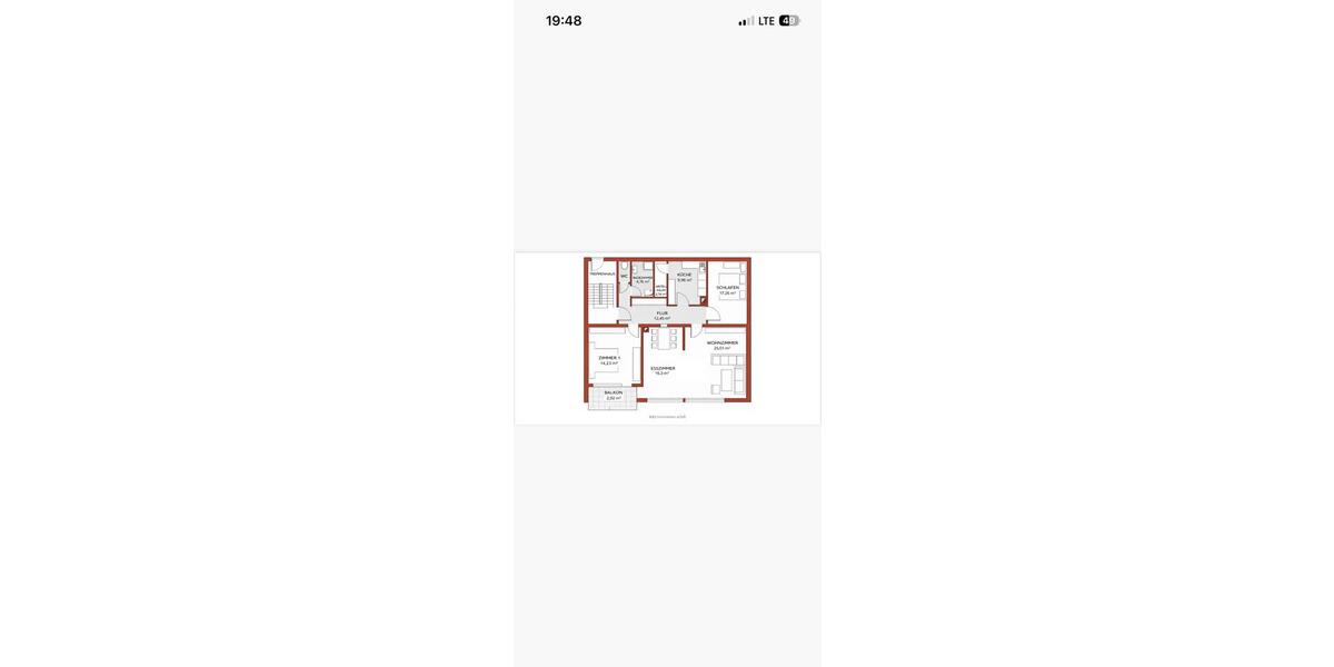 Etagenwohnung Bad Dürrheim - 3.5 Zimmer, 106 m&sup2;, 950&euro; | Angebot:25332665