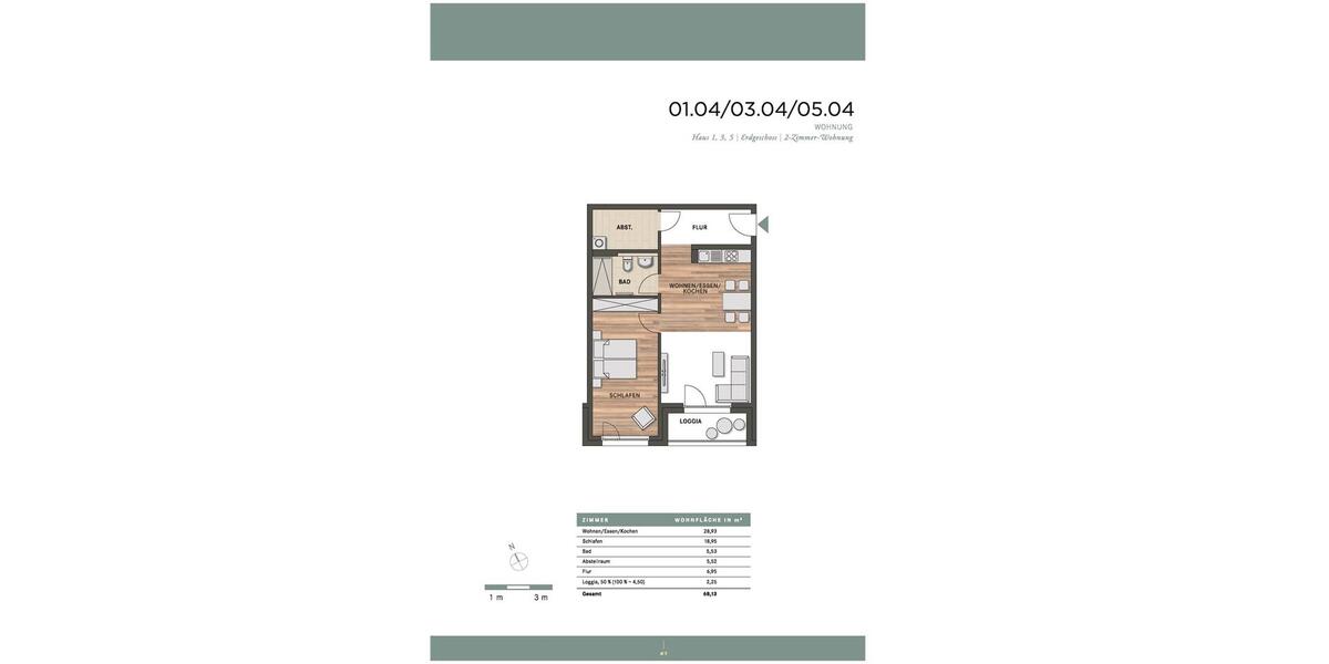 Erdgeschoßwohnung Villingen-Schwenningen Kopsbühl - 2 Zimmer, 68 m&sup2;, 805&euro; | Angebot:24878017