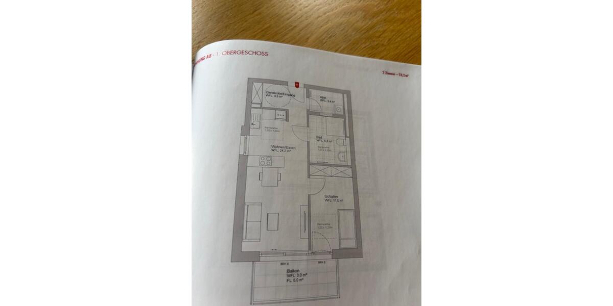 Etagenwohnung Immendingen - 2.5 Zimmer, 53 m&sup2;, 686&euro; | Angebot:25137061