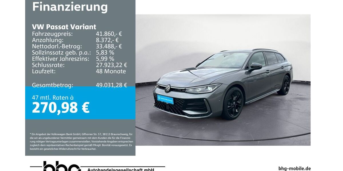 VW Passat Variant 23.626 km 41.860 &euro; Rottweil 78628
