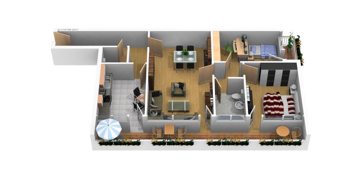 Etagenwohnung Villingen-Schwenningen Schwenningen - 3 Zimmer, 80 m&sup2;, 175.000&euro; | Angebot:26455933