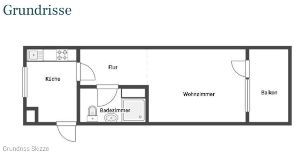 Etagenwohnung Löffingen - 1.5 Zimmer, 31 m&sup2;, 62.000&euro; | Angebot:26040526