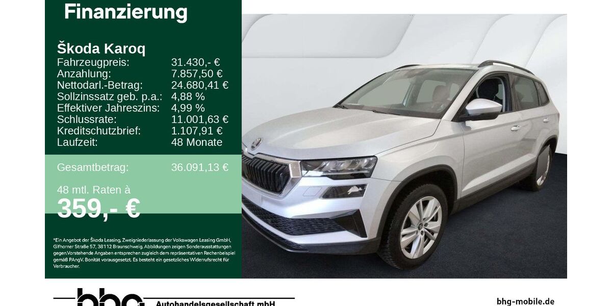 Skoda Karoq 14.834 km 31.430 &euro; Rottweil 78628