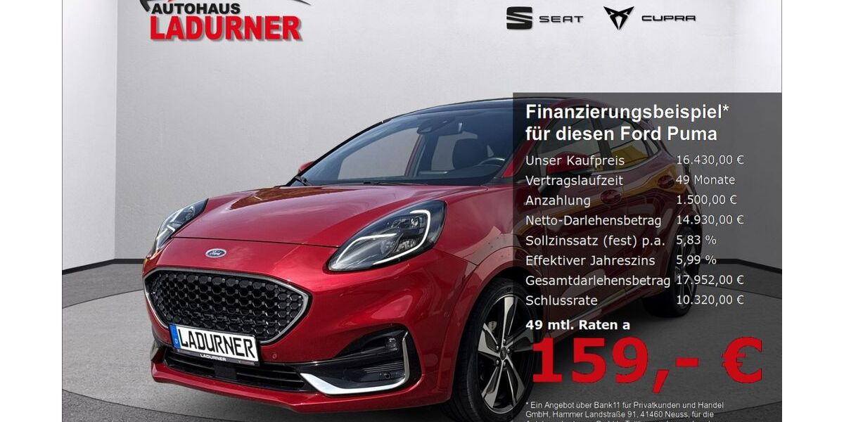 Ford Puma 76.230 km 16.430 &euro; Tuttlingen 78532