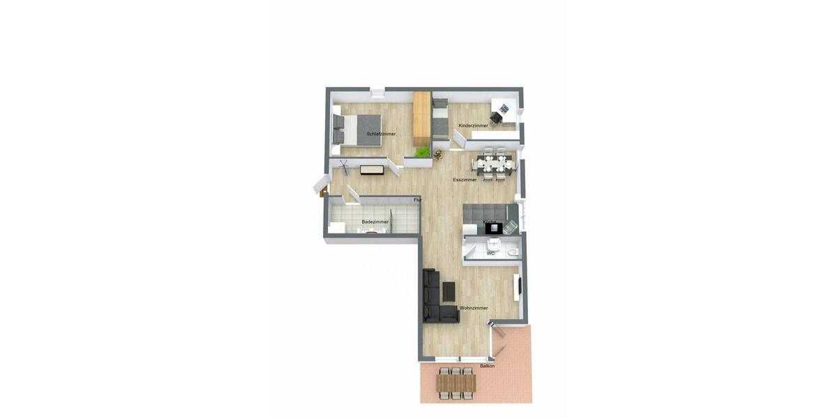 Etagenwohnung Unterkirnach - 3.5 Zimmer, 80 m&sup2;, 190.000&euro; | Angebot:25810100