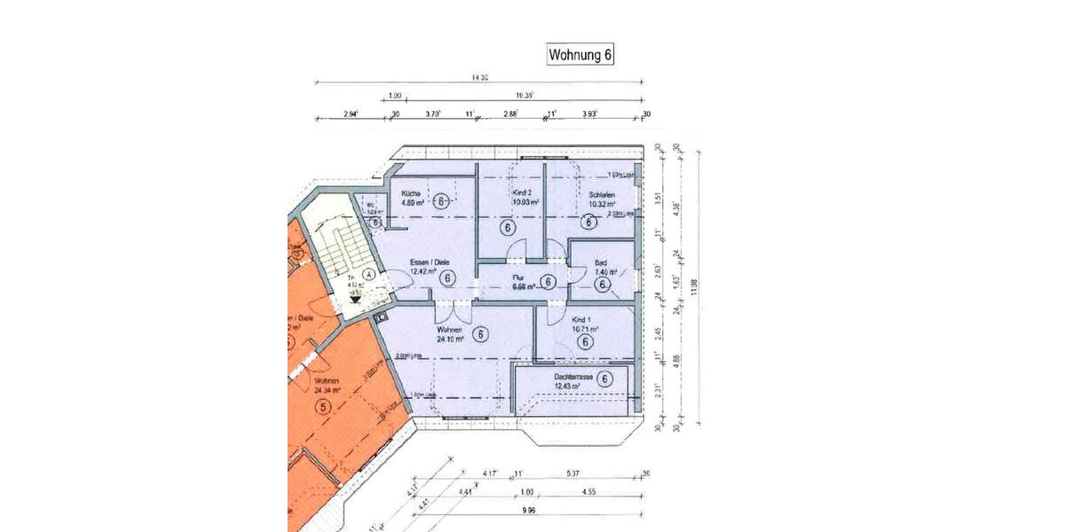 Dachgeschoßwohnung Donaueschingen - 4.5 Zimmer, 94 m&sup2;, 880&euro; | Angebot:26603084